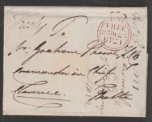 G.B. Frees / Royalty 1824 Entire letter written and signed by the Duke of Clarence (later King Willi