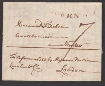 G.B. - Channel Islands / France 1794 Entire letter from Guernsey to the American Consul in Nantes wi