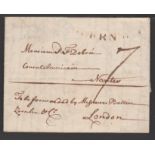 G.B. - Channel Islands / France 1794 Entire letter from Guernsey to the American Consul in Nantes wi