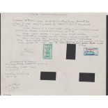 India 1947 Independence issue, original watercolour or pencil sketches of the issued designs by T.I