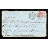 G.B. - Ship Letters - Devonport / Ireland / Cape Colony 1868 Cover from Derry franked 6d (faults) pa