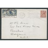 G.B. - Airmails / USA 1928 Cover from London to California franked by G.B. 1.1/2d cancelled in Londo