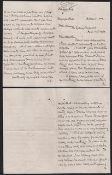 ROYALTY RHODESIA - KING LOBENGULA 1888 Oct 6) .Stampless O.H.M.S cover sent from Matabeleland, si...