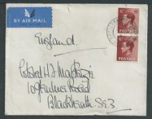 Palestine 1936 Cover cancelled Field Post Office 16 located at Jerusalem.