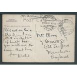 Southern Rhodesia 1918 Stampless Picture Postcard to England, with datestamps of "UMTALI/S.RHODESIA"