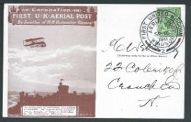 G.B. - Air Mails - London - Windsor Flights 1911 (Sep 16) Brown Post Card for use from London to Wi