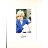 Royalty Princess Diana 1996 St. James Palace Buckingham Palace Signed Photo Photograph of H.R.H....