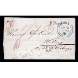 G.B. - Ship Letters - Hull / Finland 1848 Entire from Hull to Viborg, Fnland via Hamburg and St. Pet