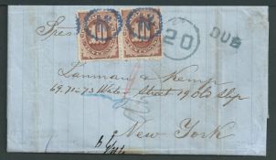 United States / Colombia 1879 (14 Oct) Entire letter from Santa Martha via New Orleans to Lanman & K