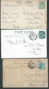 G.B. - Exhibitions 1903-05 Picture postcards franked 1/2d all cancelled by "TRADES EXHIBITION / PLY