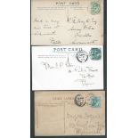 G.B. - Exhibitions 1903-05 Picture postcards franked 1/2d all cancelled by "TRADES EXHIBITION / PLY