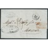 Egypt / Posta Europea / French Post Offices 1852 Entire Letter from Cairo via Alexandria to Marseill