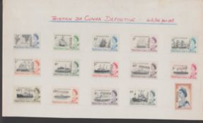 Tristan Da Cunha 1965-67 Queen Elizabeth II Ships etc. definitive issue, the complete post-1967 set