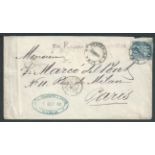 Chile/Peru War Chilean Occupation of Peru - 1882 Cover (small faults) from Lima, Peru, franked with