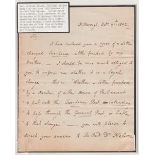 G.B. - Frees 1802 (Oct. 21) Letter written and signed by Rev. William Nelson at Hilborough, to the l