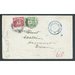 Tristan Da Cunha 1934 Stampless cover (small tear) to England endorsed from Mrs R. F. Glass, carried