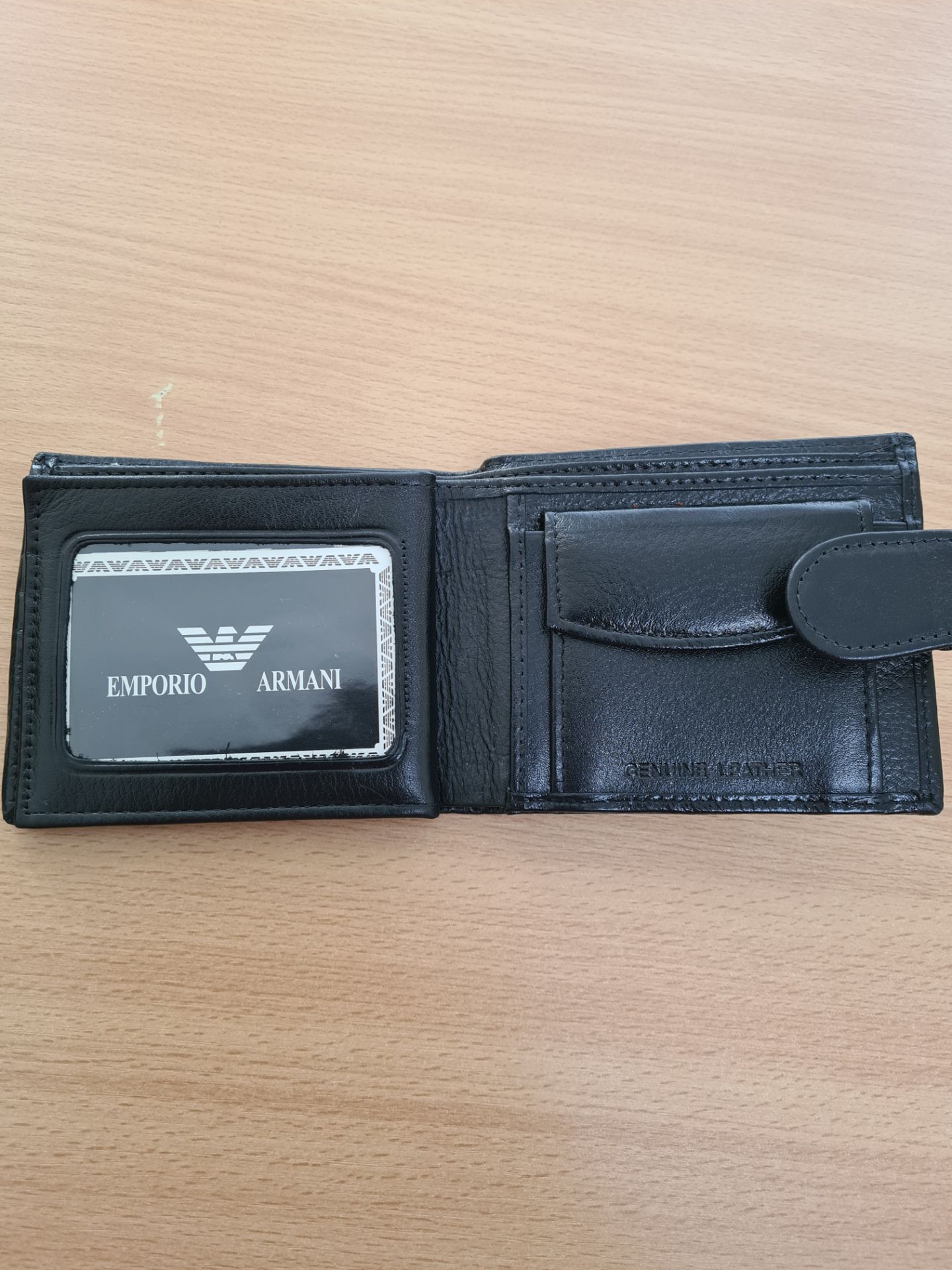emporio armani men's leather wallet - new with box emporio armani men's ...