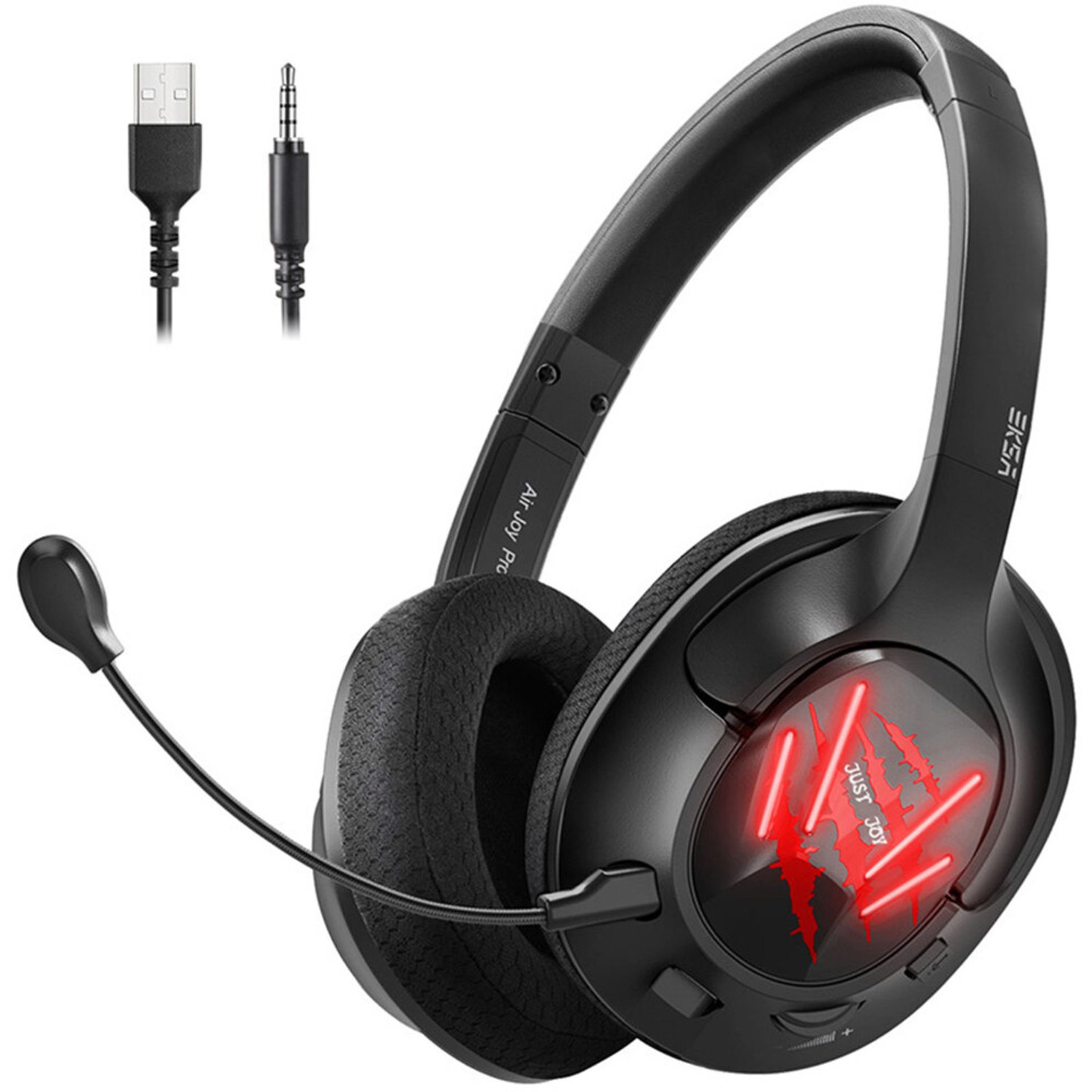 eksa e3 wired gaming headset gamer ultralight wired game headphones 3.5mm/usb headset 7.1 surround f