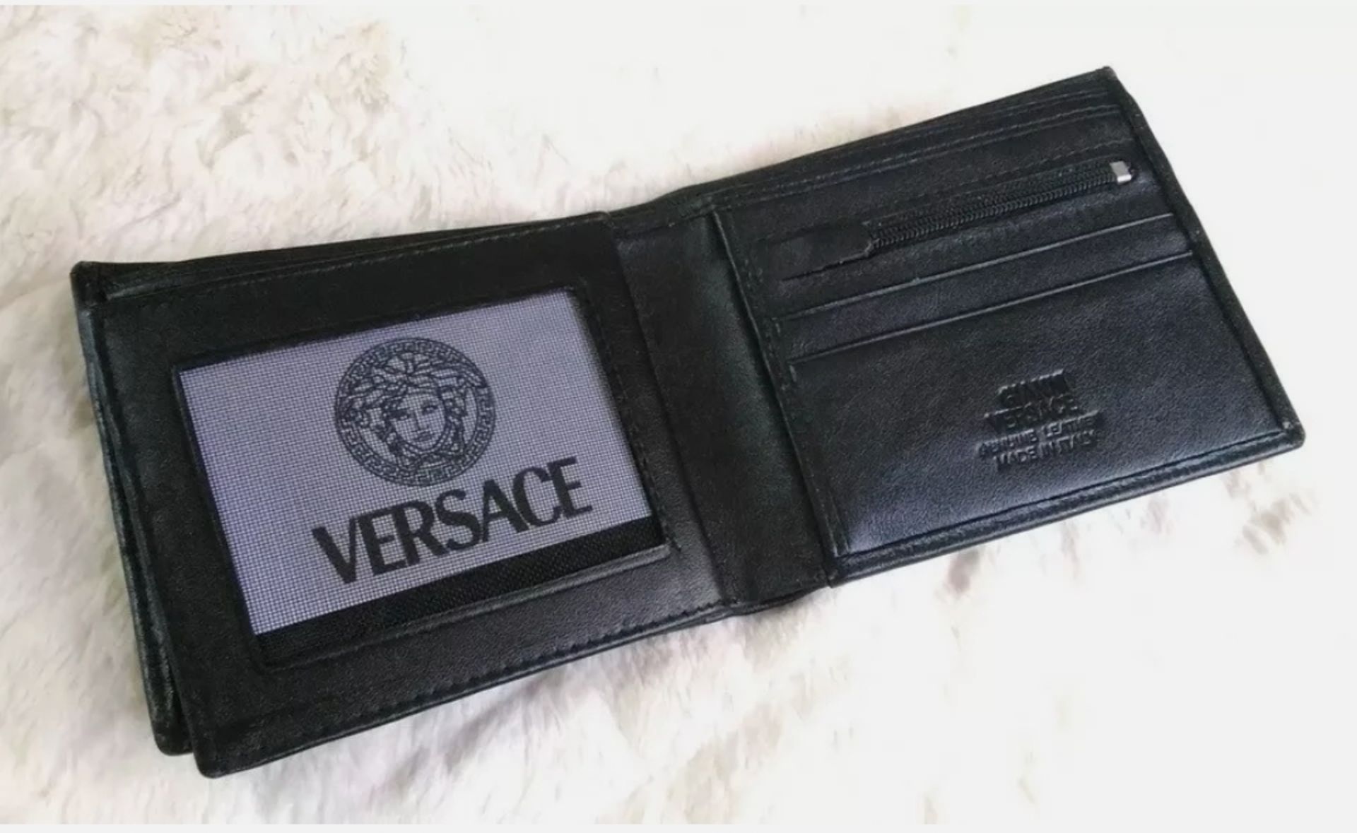versace men's leather wallet - new with box - Bild 8 aus 9