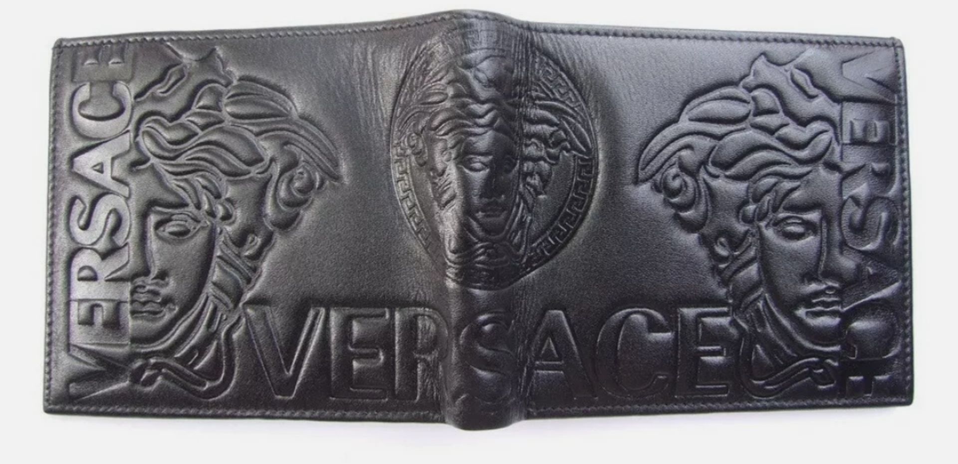 versace men's leather wallet - new with box - Bild 6 aus 9