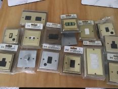 lot of 15 new socket/switches