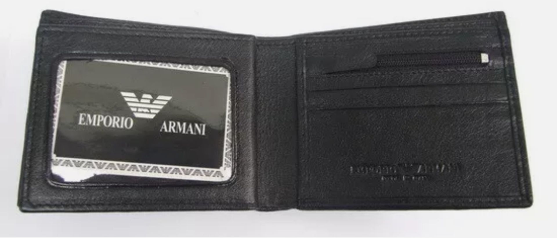 emporio armani men's leather wallet - new with box - Bild 6 aus 6
