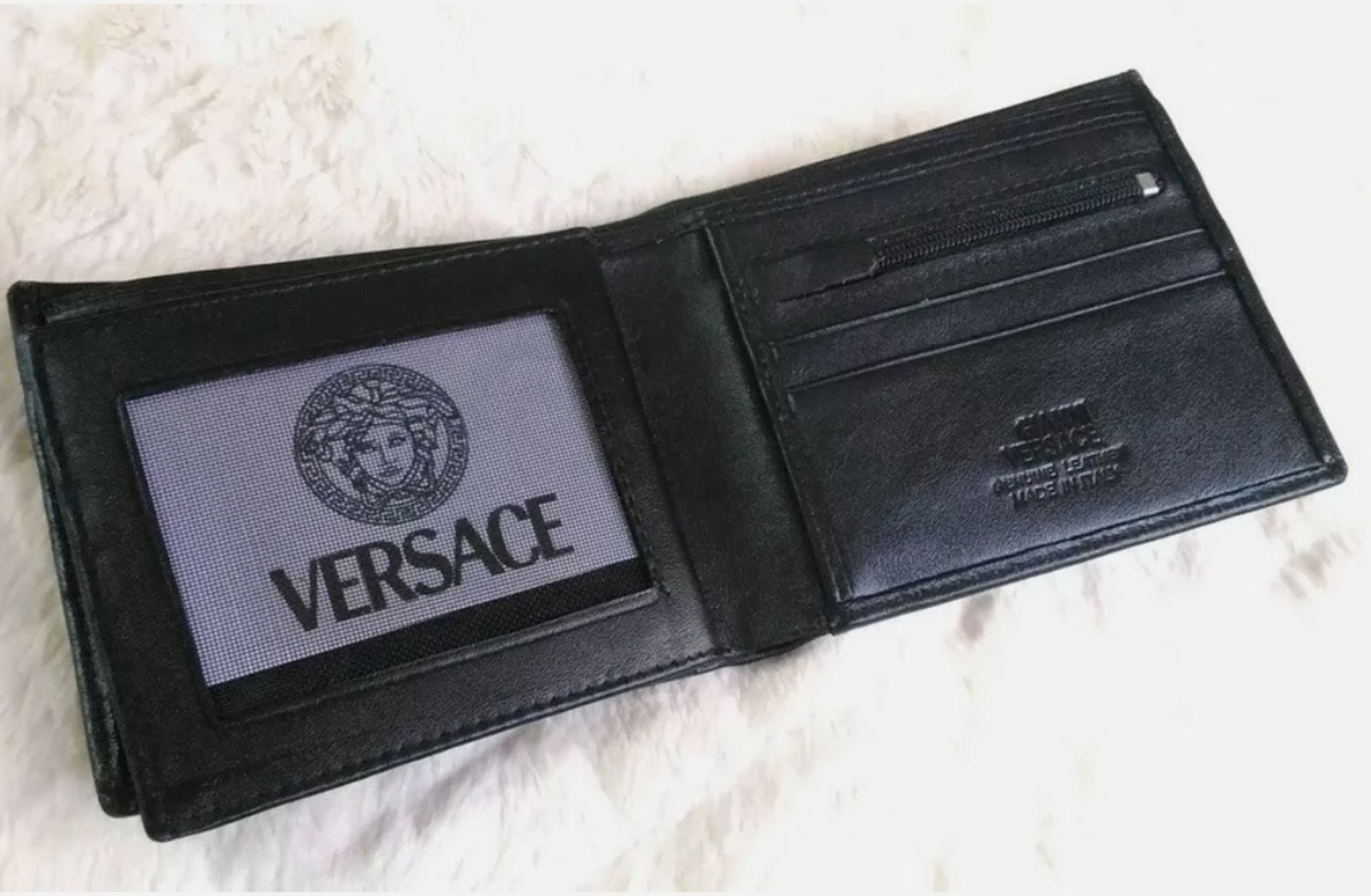 versace men's leather wallet - new with box - Bild 6 aus 7