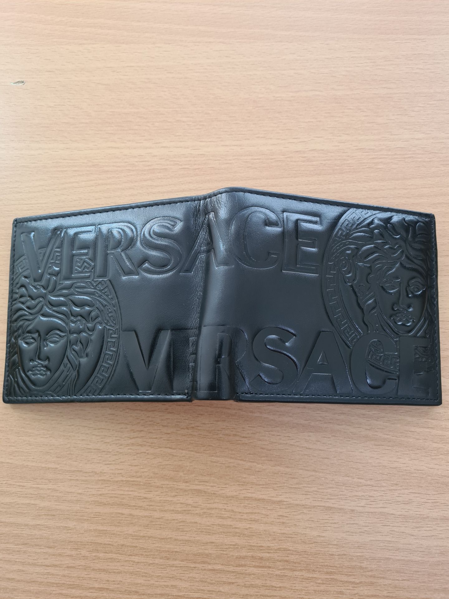 versace men's leather wallet - new with box - Bild 3 aus 8