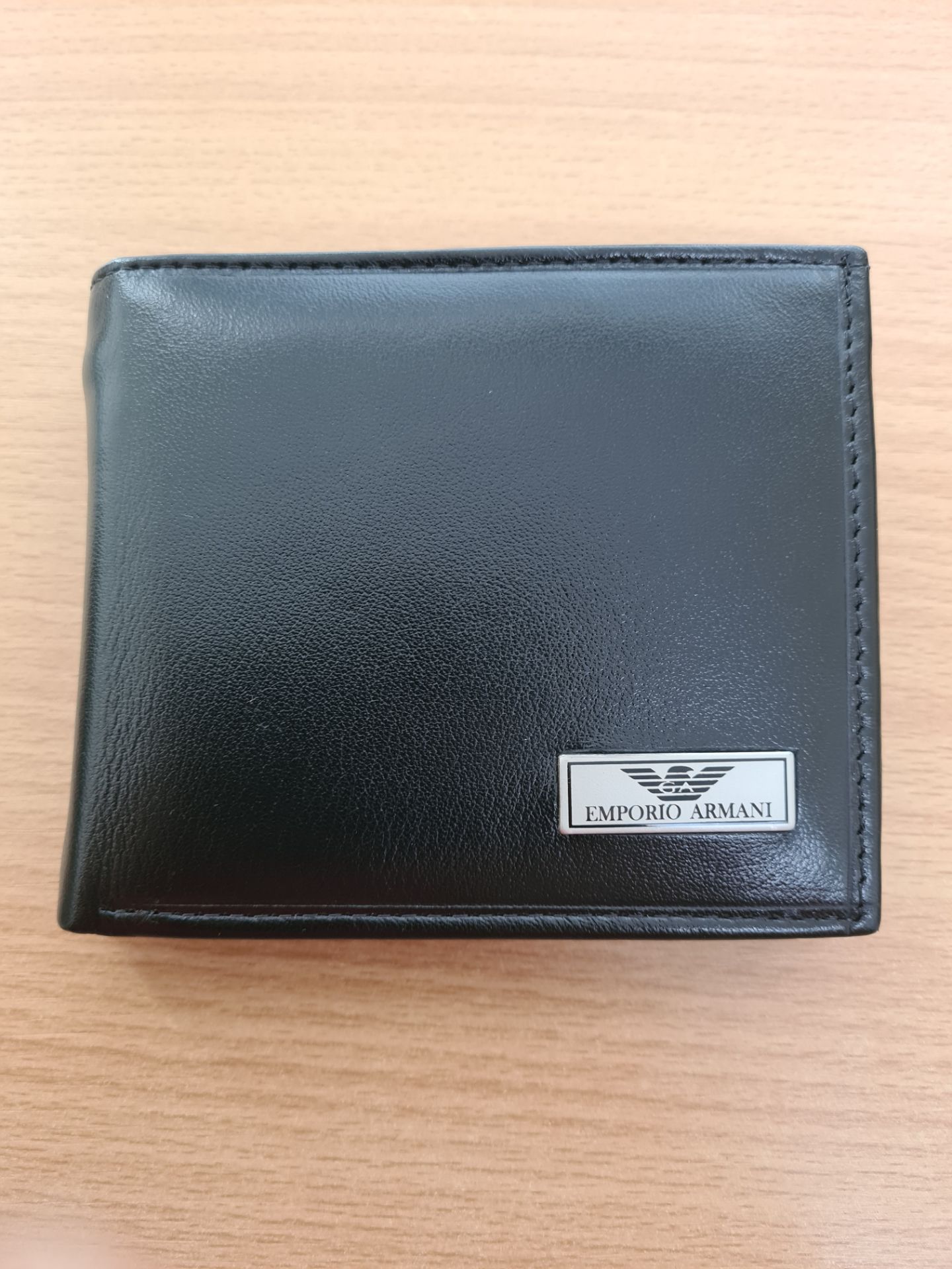 emporio armani men's leather wallet - new with box