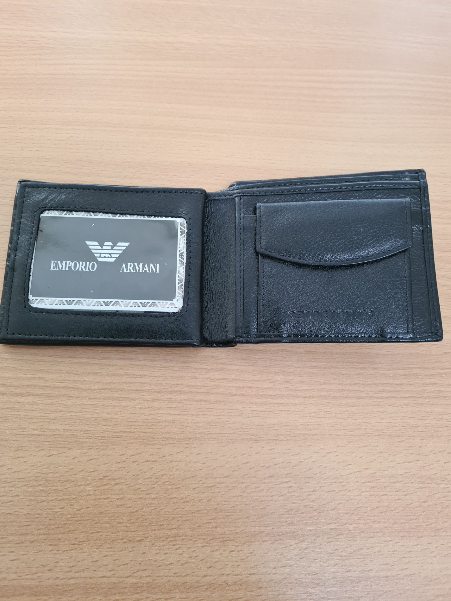 emporio armani men's leather wallet - new with box - Bild 5 aus 8