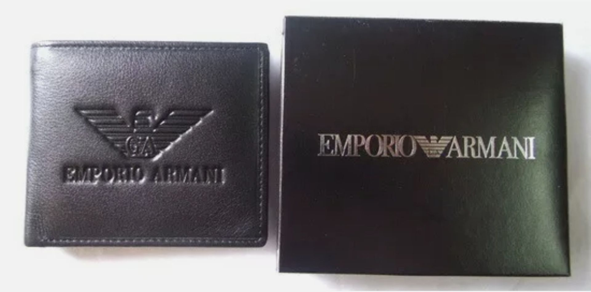 emporio armani men's leather wallet - new with box - Image 2 of 6