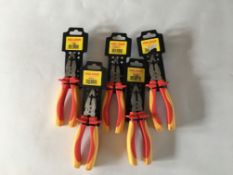 5 x holdon 7" vde combination pliers