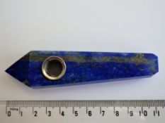 a lapis lazuli smoking pipe