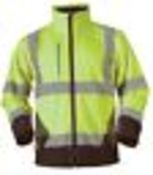 blackrock mens soft shell jacket hivis outdoor traffic motorbike fleece workwear