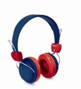 kidzsafe headphones by sms audio with volume-limiting technology - new rrp 24.99