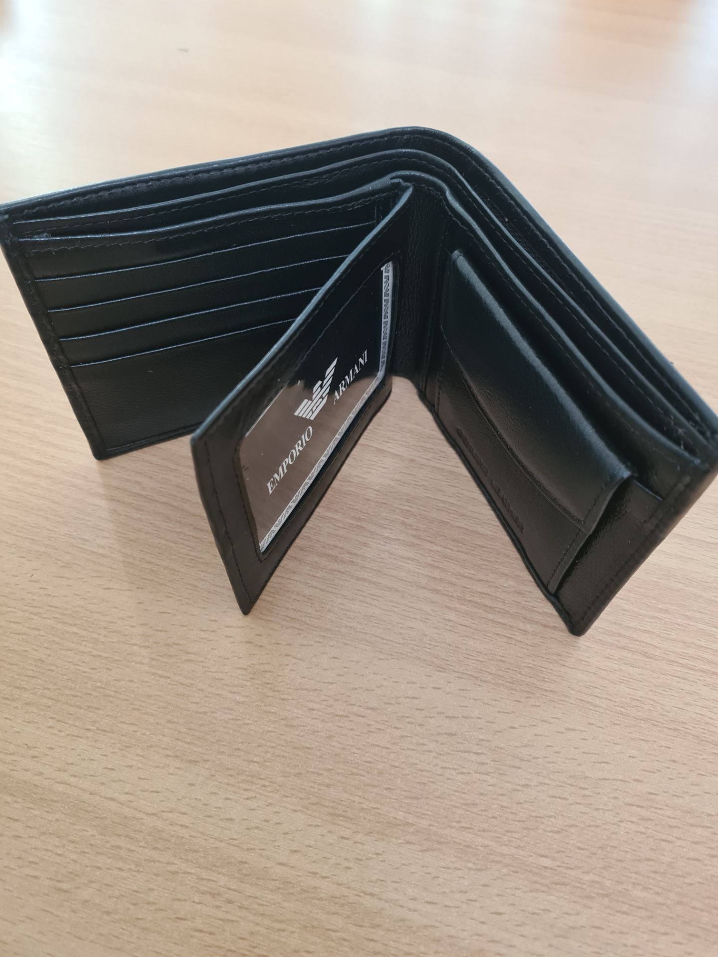 emporio armani men's leather wallet - new with box - Bild 8 aus 8