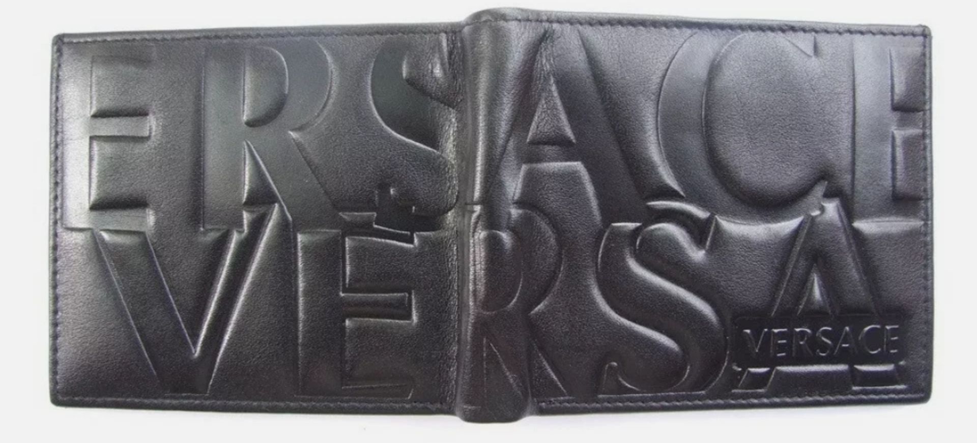 versace men's leather wallet - new with box - Bild 5 aus 7