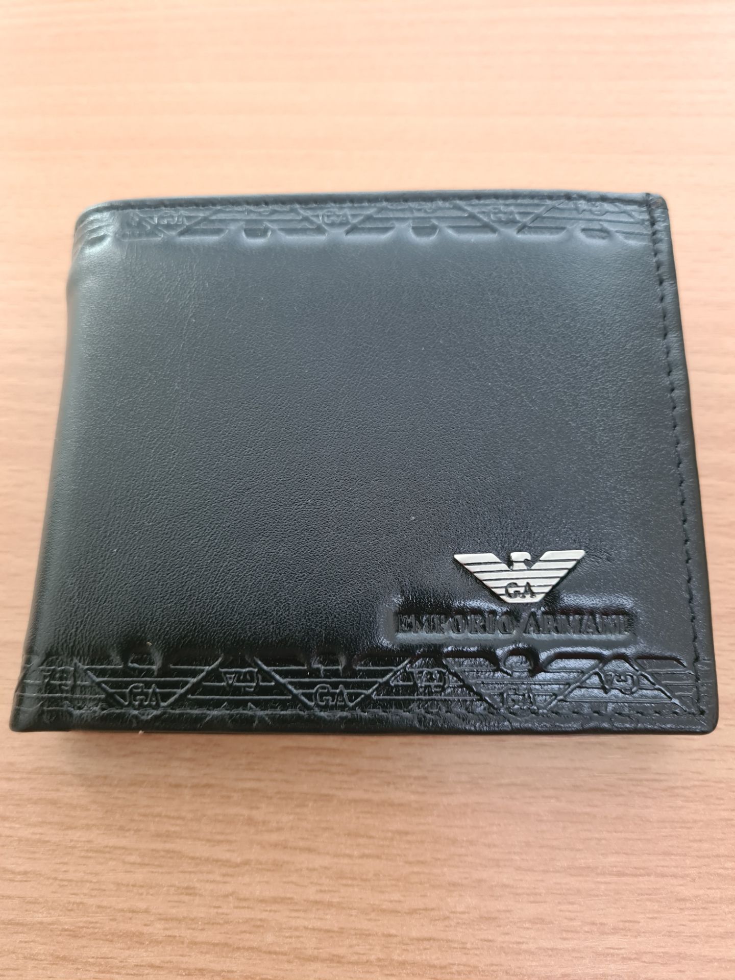 emporio armani men's leather wallet - new with box