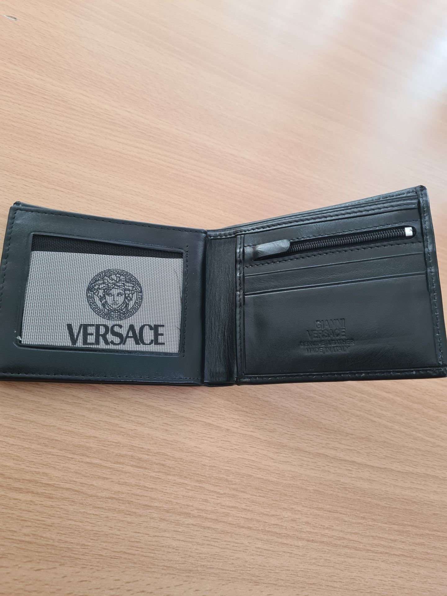 versace men's leather wallet - new with box - Bild 7 aus 8