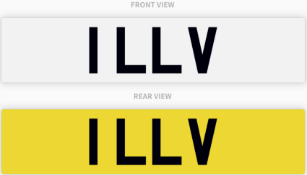 1 LLV , number plate on retention