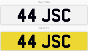 44 JSC , number plate on retention
