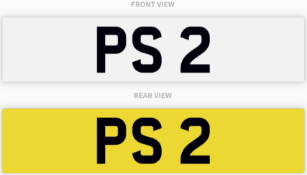 PS 2 , number plate on retention