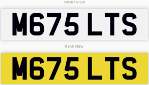 M675 LTS , number plate on retention