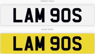 LAM 90S , number plate on retention