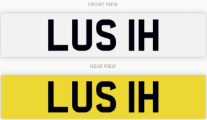 LUS 1H , number plate on retention
