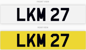 LKM 27 , number plate on retention
