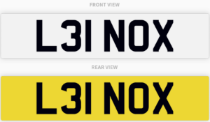 L31 NOX , number plate on retention