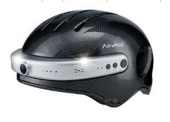 1 x Sports Crash Helmet with Camera Built in. Carbon Fibre XL (59-63cm)