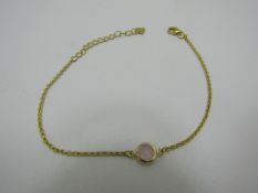 10 x ANKLE BRACELET. Rose Quartz.