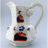 A good Gaudy Welsh pottery Hydra Jug 19thC
